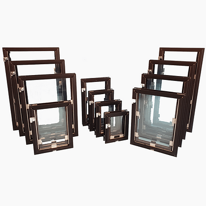 Hale pet doors shown across the full size range, from Small Medium up to Giant
